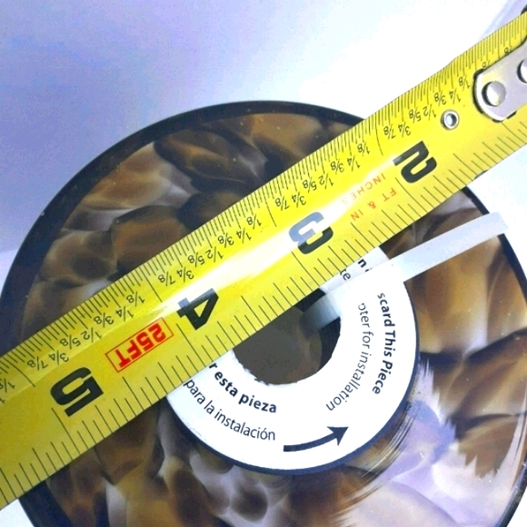 Light Globe Pendant Hand Blown Glass Animal Print - Picture 12 of 16